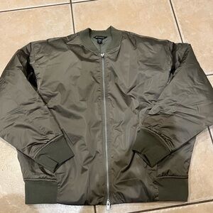Athleta Khaki Green Bomber Jacket